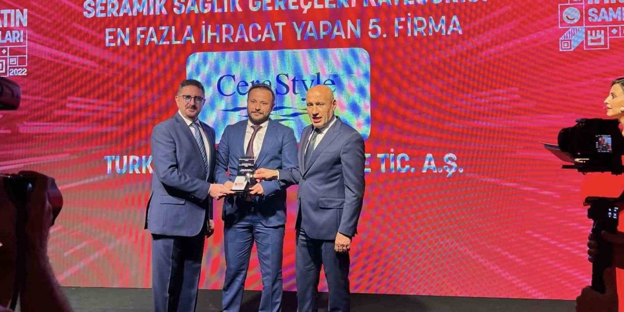 Turkuaz Seramik, ’ihracat Şampiyonları Ödül Töreni’nde Bir Başarıya Daha İmza Attı