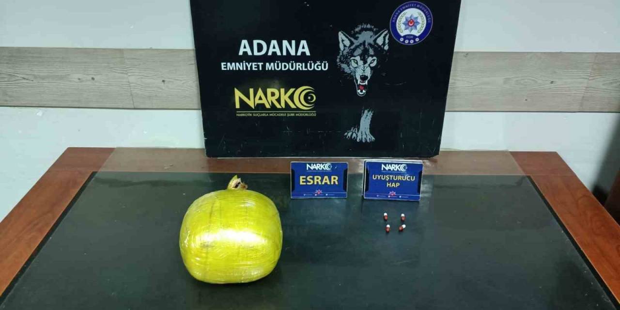 Otobüste 1 Kilo 664 Gram Esrar Ve 4 Sentetik Hap Ele Geçirildi