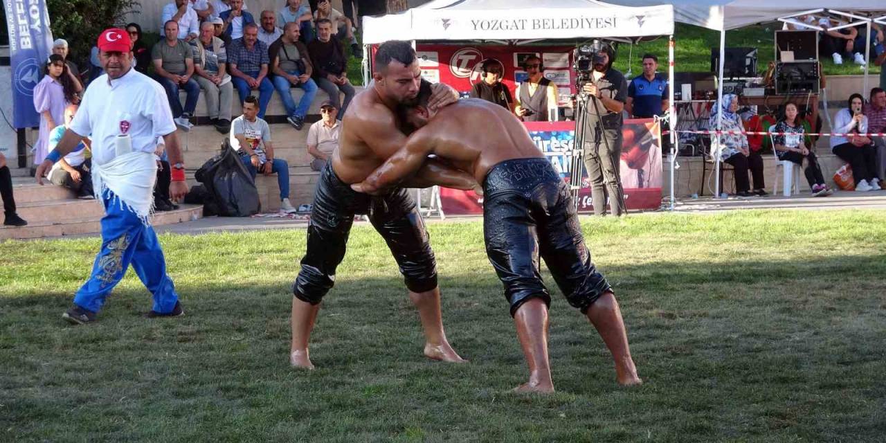 Yozgat 1. Yağlı Pehlivan Güreşleri’nin Başpehlivanı Yusuf Can Zeybek Oldu