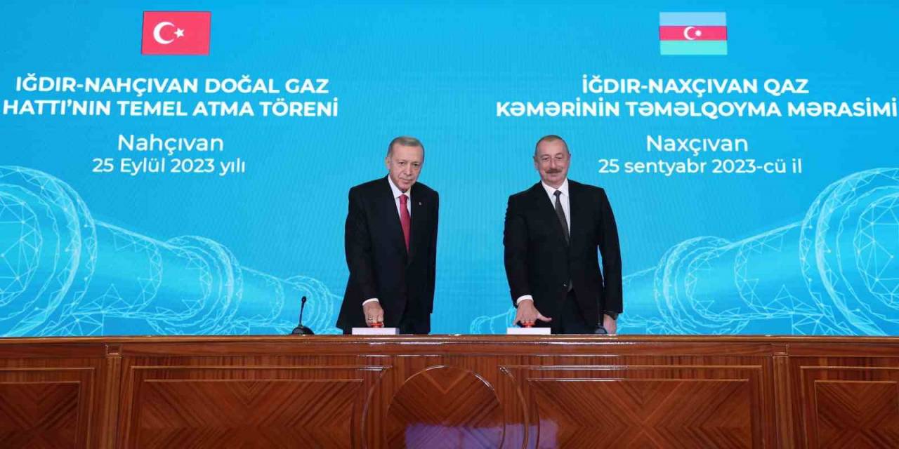Erdoğan Ve Aliyev, Iğdır-nahçıvan Doğalgaz Boru Hattı Temelini Attı