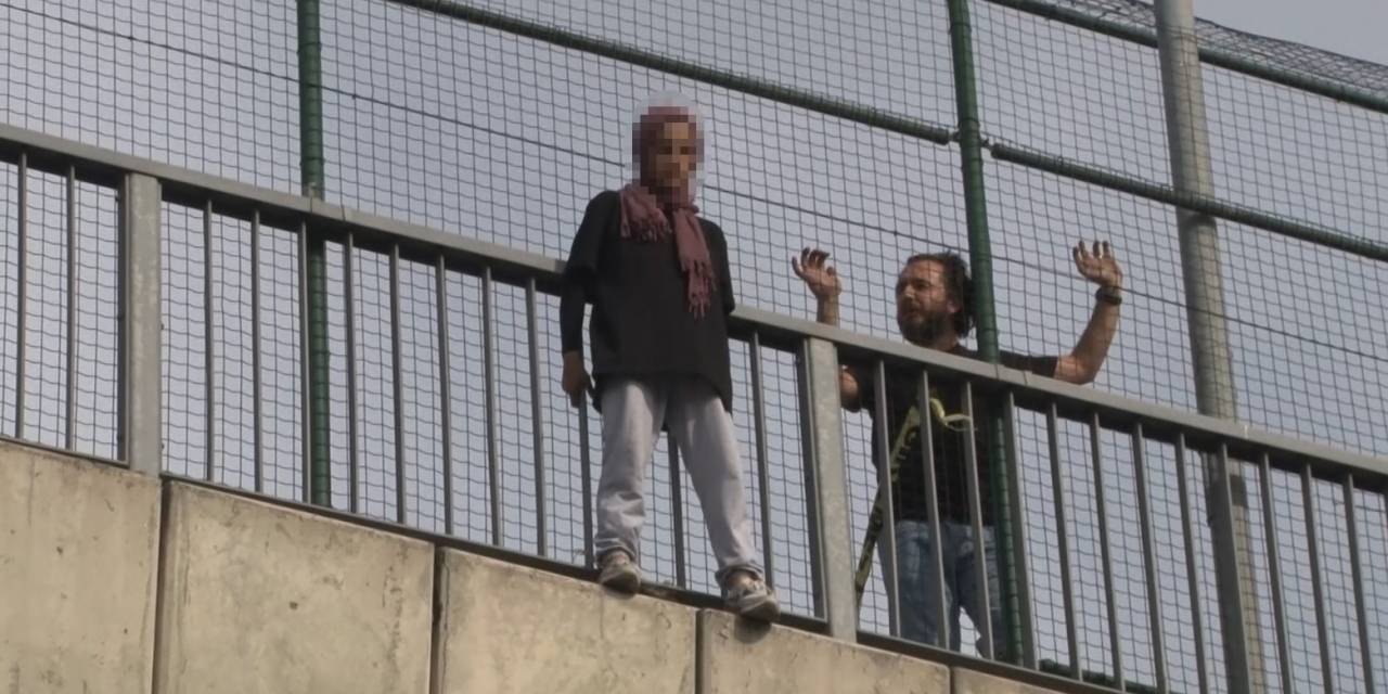 Kağıthane Tem’de İntihar Girişimi Trafiği Kilitledi
