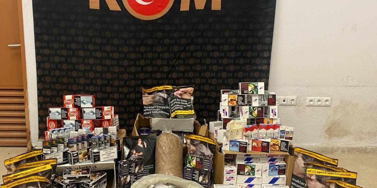 Kütahya’da 41 Bin 700 Adet Dolu Makaron Ve Kaçak Tütün Ele Geçirildi