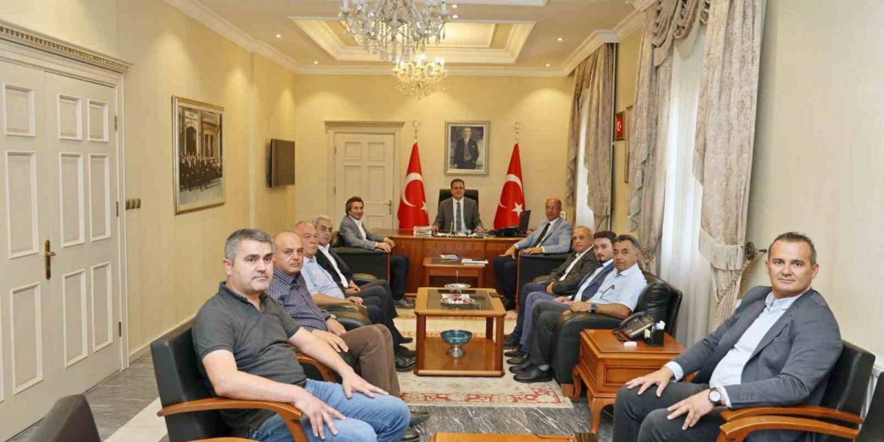 Mermercilerden Vali Akbıyık’a Ziyaret