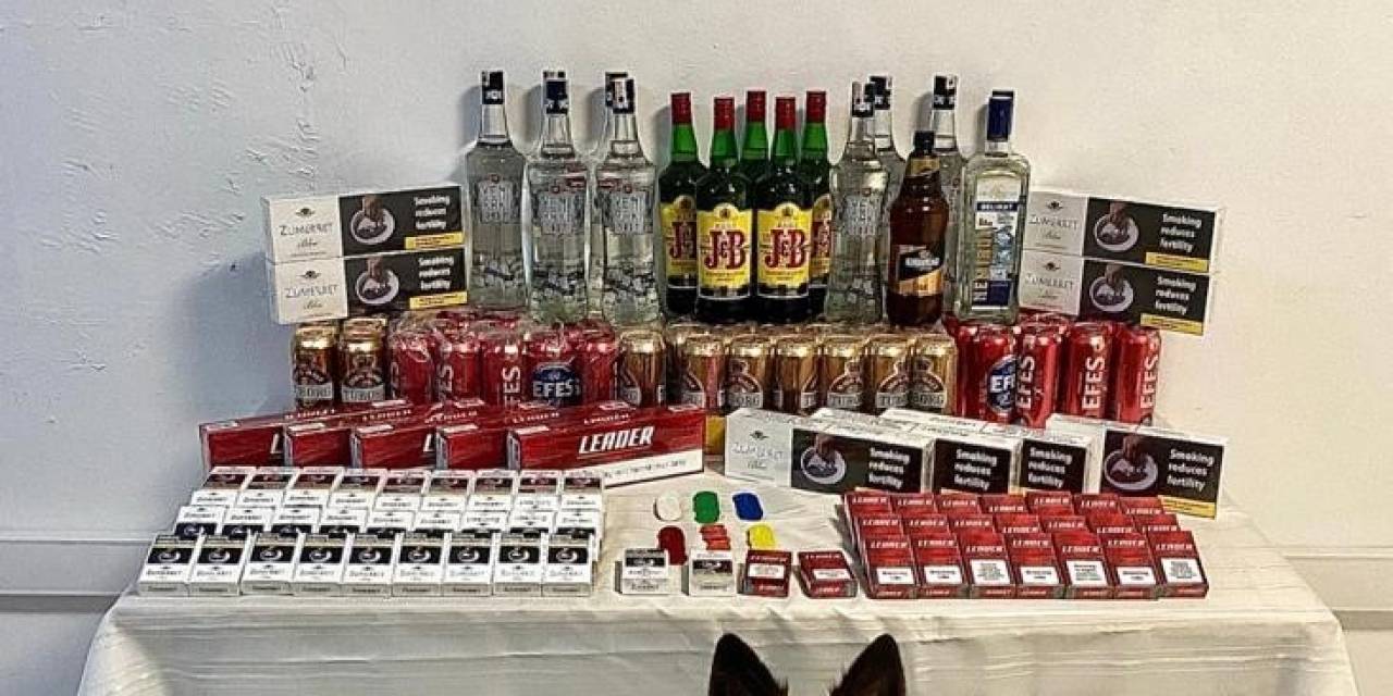 Ardahan’da Kaçak Sigara Ve İçki Ele Geçirildi