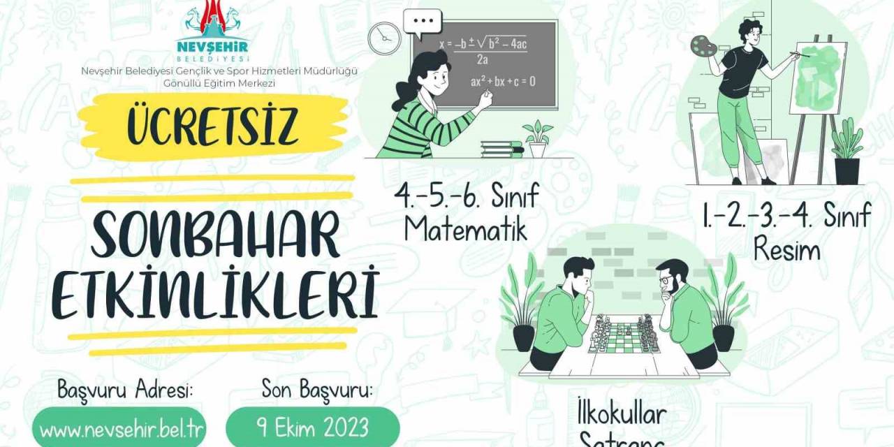 Gönüllü Eğitim Merkezi’nde Kurslar Başlıyor