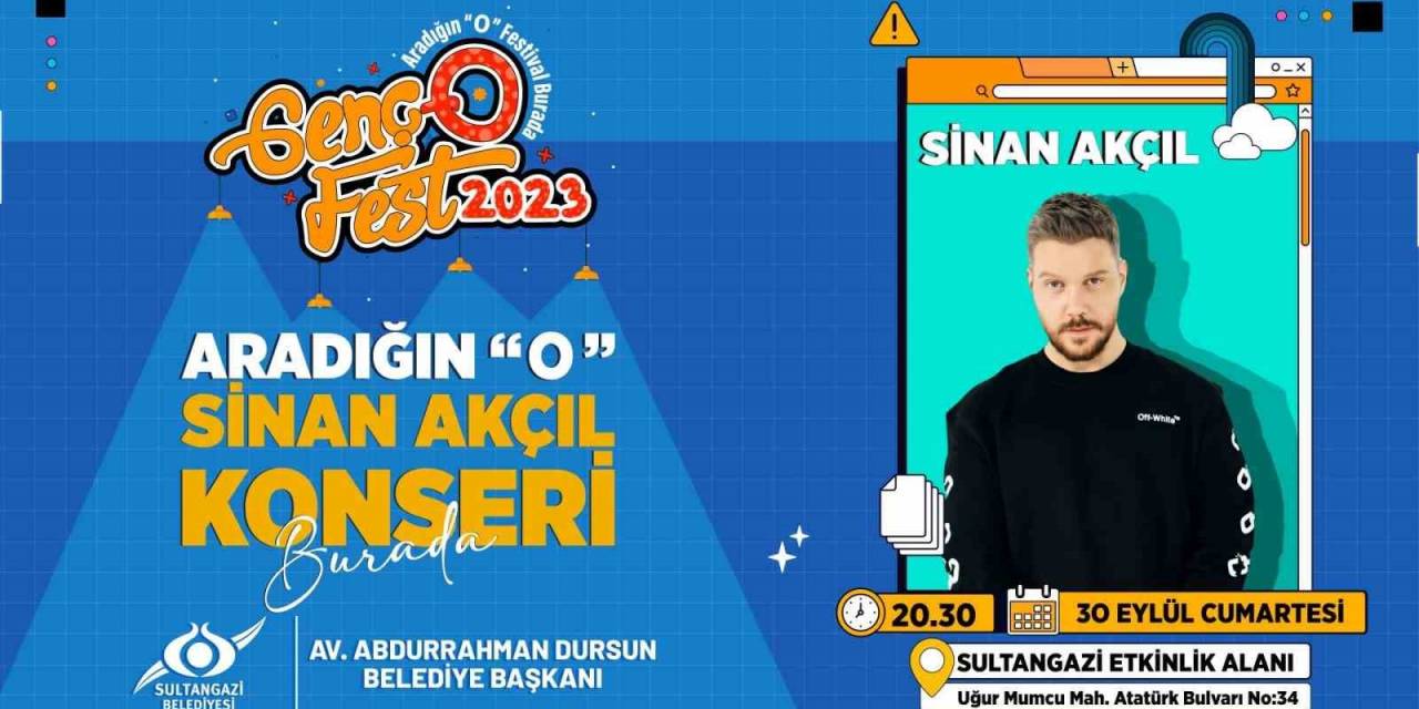 Sinan Akçıl, 30 Eylül’de Sultangazililer İle Buluşacak