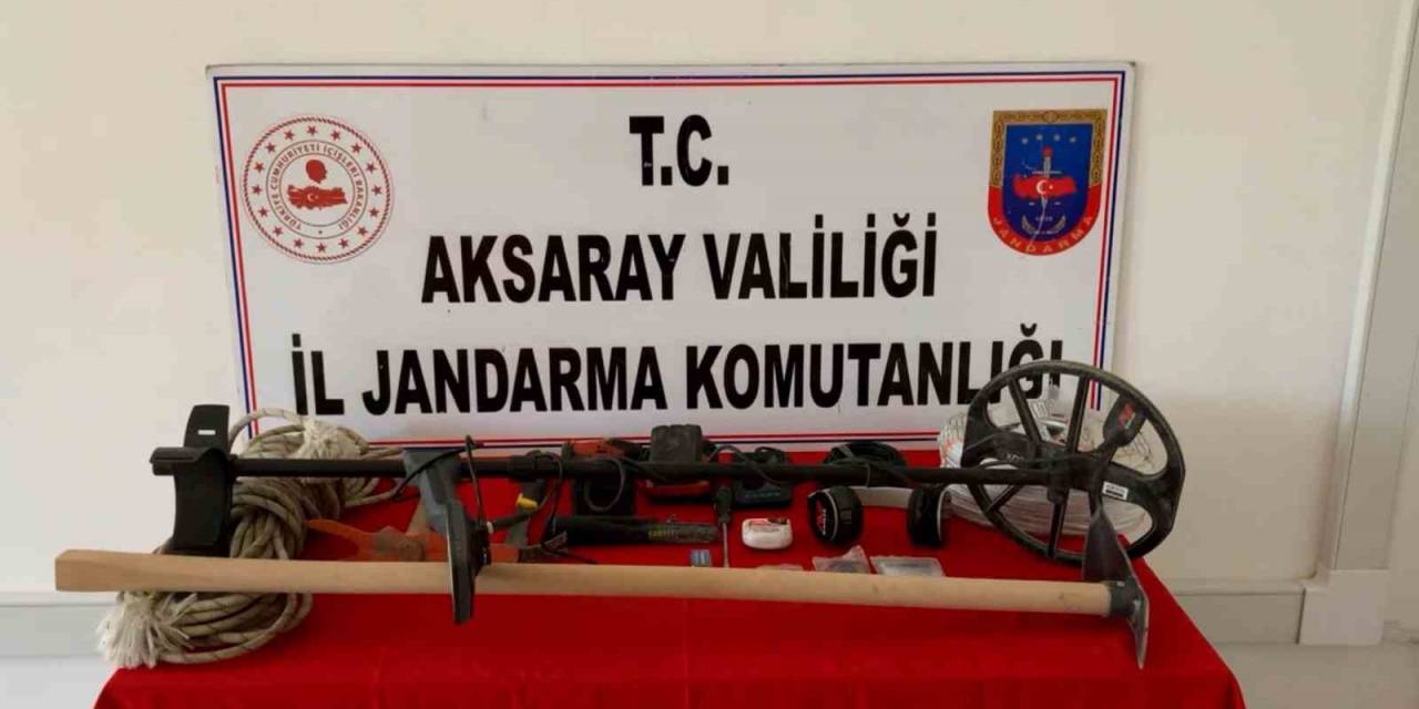Aksaray’da Define Avcıları Jandarmaya Yakalandı
