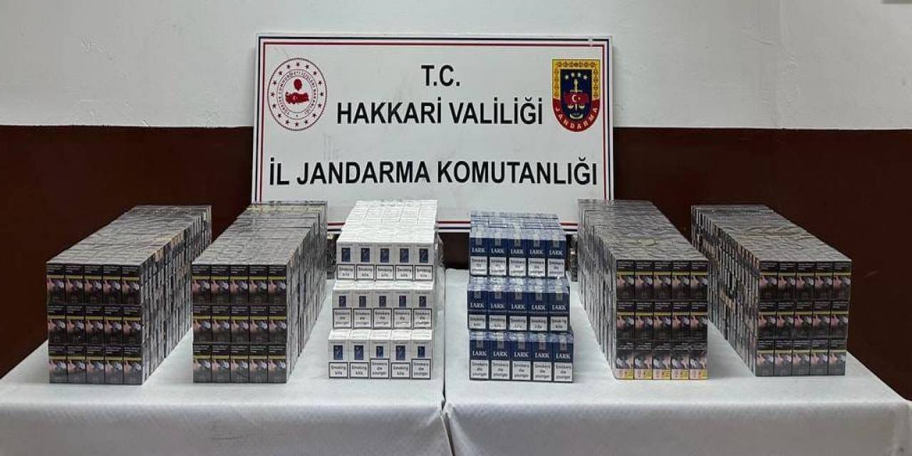 Hakkari’de 2 Bin 640 Paket Sigara Ele Geçirildi