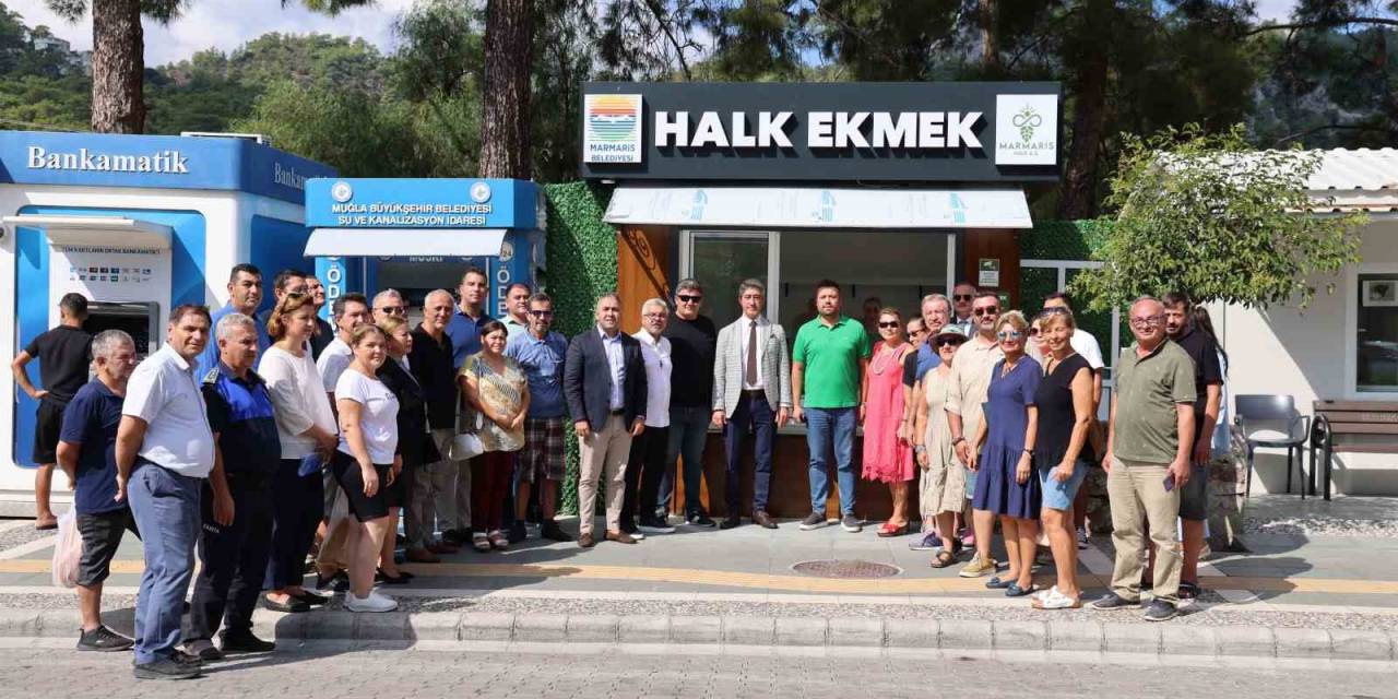Marmaris’te İkinci Halk Ekmek Büfesi Açıldı