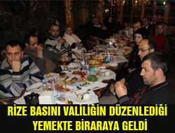 Rize Basını Yemekte Birarada