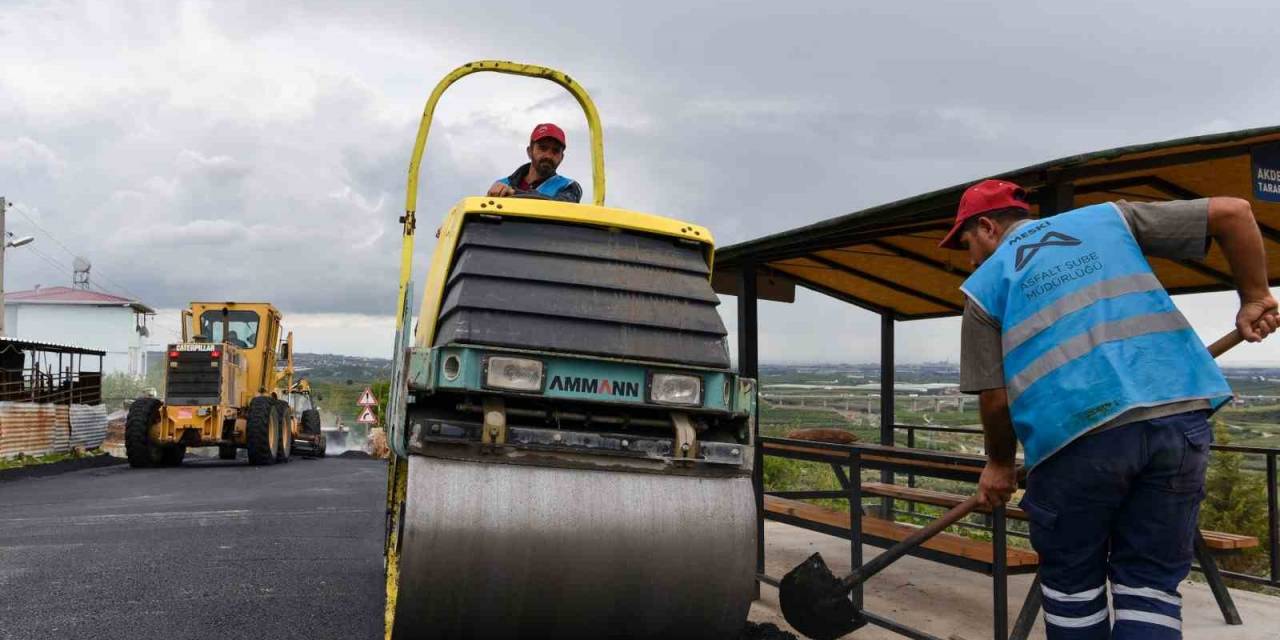 Meski, Sıcak Asfalt Kaplama Çalışmalarına Devam Ediyor