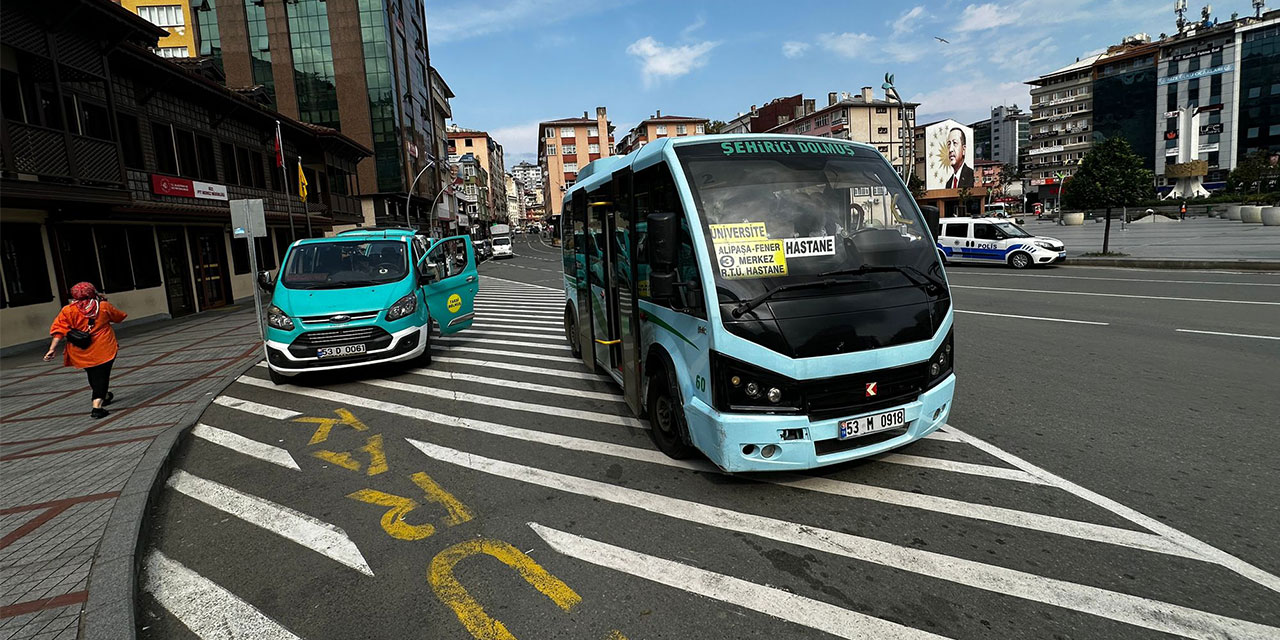 Rize Şehir İçi Dolmuş ve Halk Otobüsü Fiyat Tarife Değişikliği