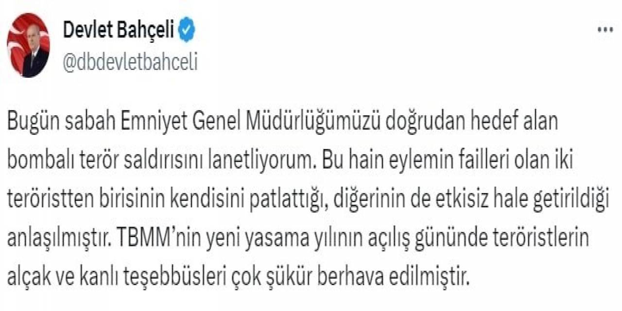 Mhp Lideri Bahçeli: “Terörün Kökü Milli Birlik Ve Dayanışma Ruhuyla Kazınacaktır”
