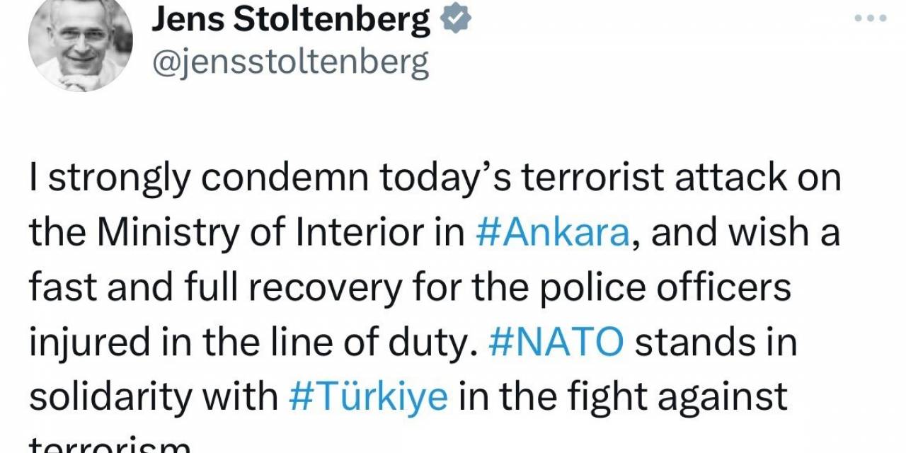 Nato Genel Sekreteri Stoltenberg Ankara’daki Terör Saldırısını Kınadı