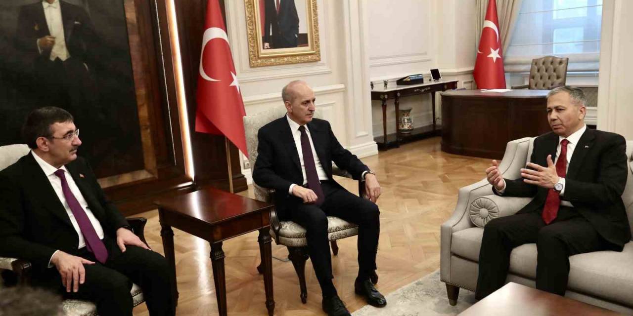 Tbmm Başkanı Kurtulmuş, İçişleri Bakanı Yerlikaya’yı Ziyaret Etti