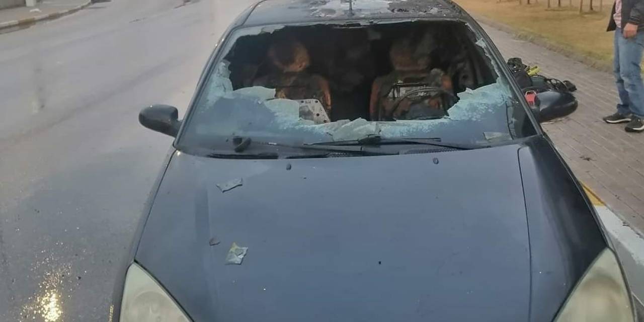 Bandırma’da Seyir Halindeki Otomobil Alev Aldı
