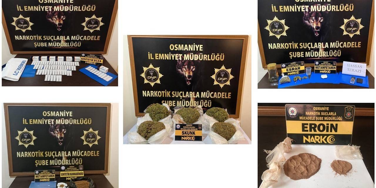 Osmaniye’de Uyuşturucu Operasyonları: 21 Gözaltı