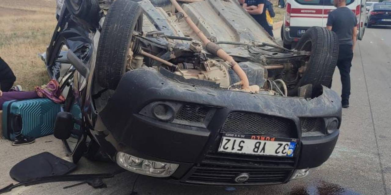 Takla Atan Otomobilde 5 Kişi Yaralandı
