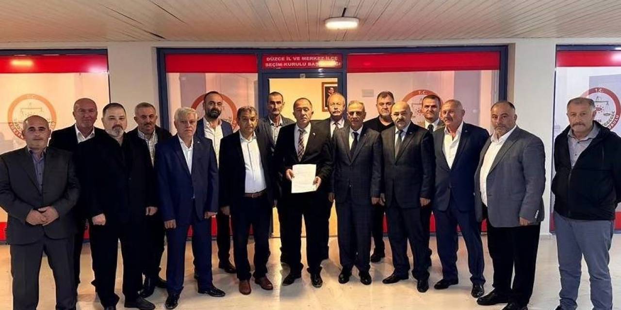Mhp Düzce İl Başkanı Caboğlu Mazbatasını Aldı