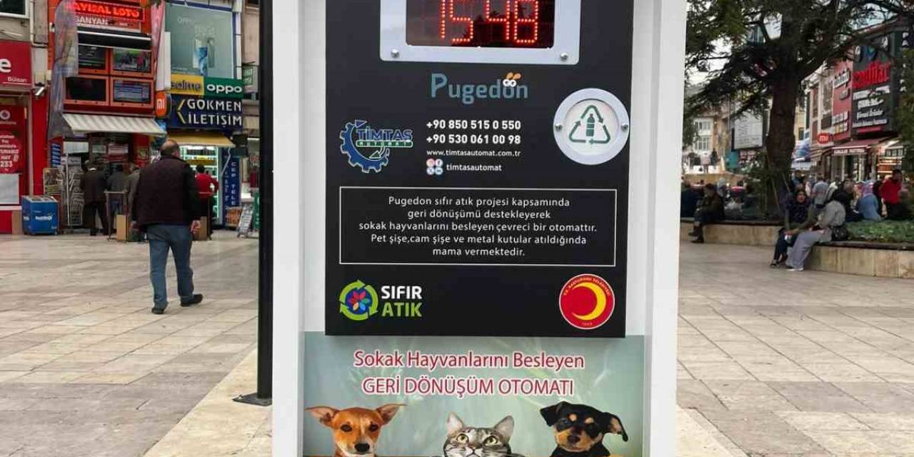 Geri Dönüşüm Atıkları Atık-matiklerde Mama Ve Kaleme Dönüşüyor