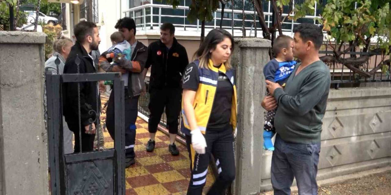 Aksaray’da 4 Çocuk Tavana Kadar Sel Suyuyla Dolan Odada Kaldı