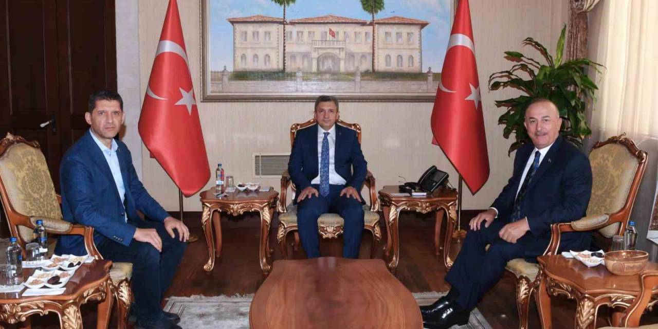 Vali Şahin, Çavuşoğlu’nu Ağırladı