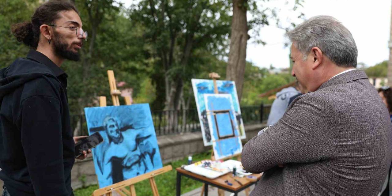 Melikgazi’nin Tarih Ve Kültür Esintisi Tuvallere Yansıyor