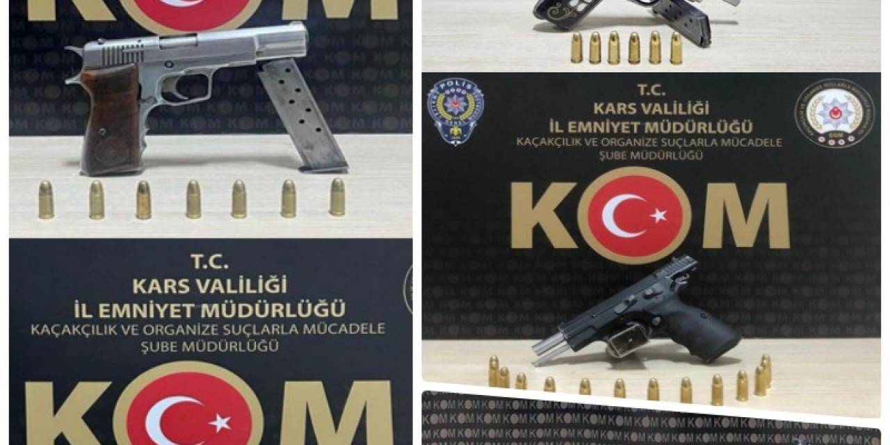 Kars’ta 9 Silah Ele Geçirildi