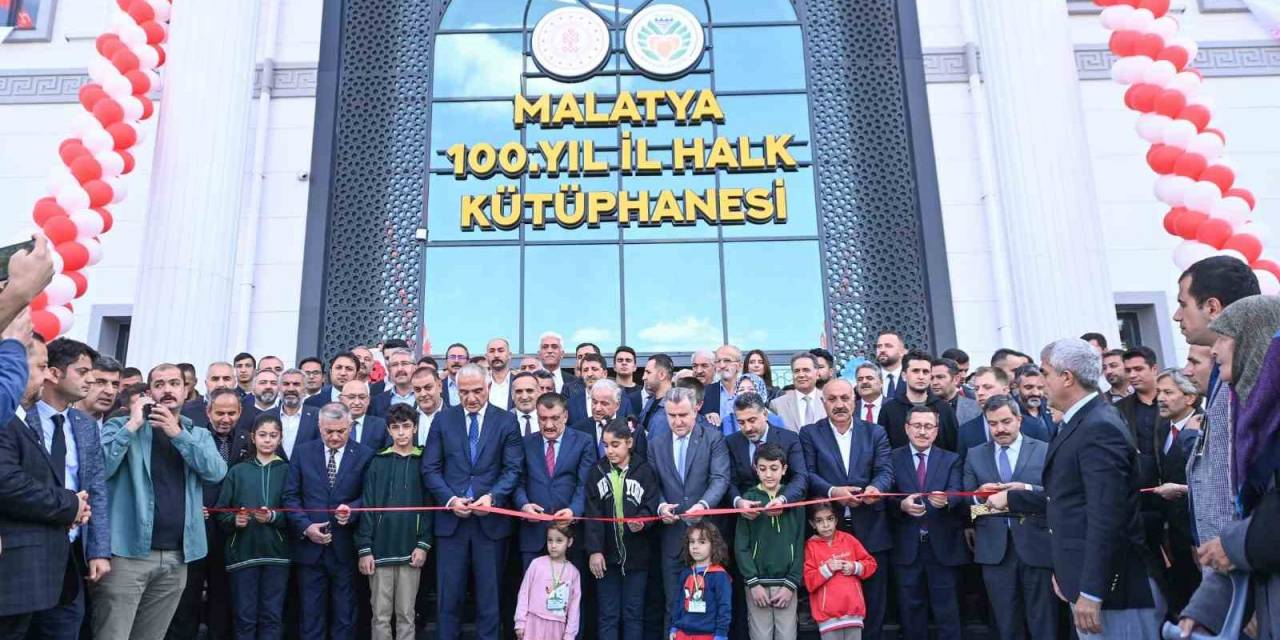 Malatya 100. Yıl Halk Kütüphanesi Hizmete Açıldı