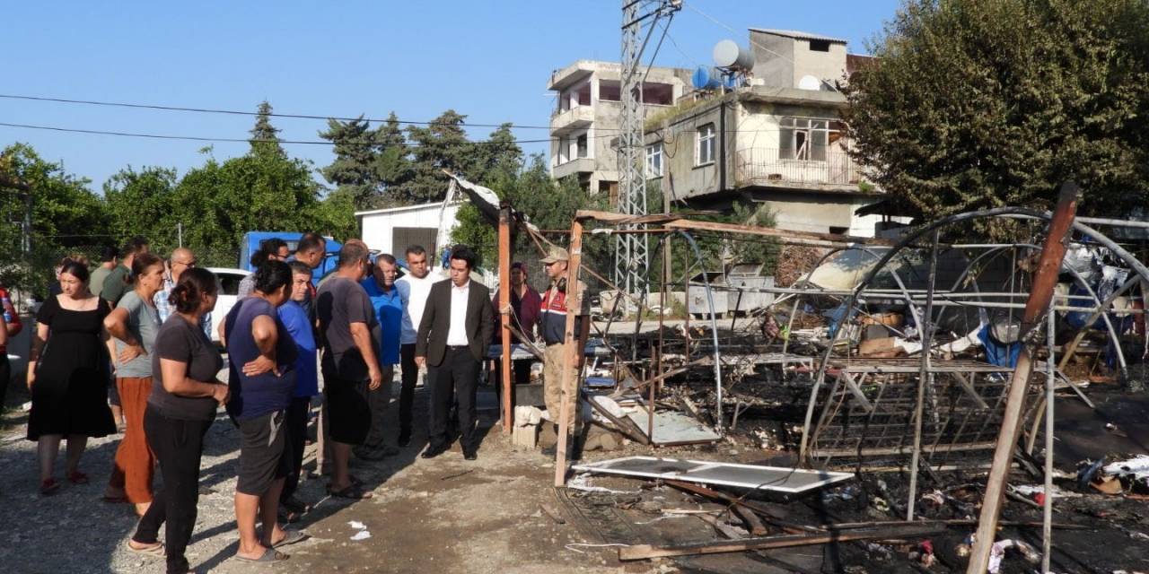 Çadırları Yanan Depremzede Vatandaşlara Devletten Şefkat Eli