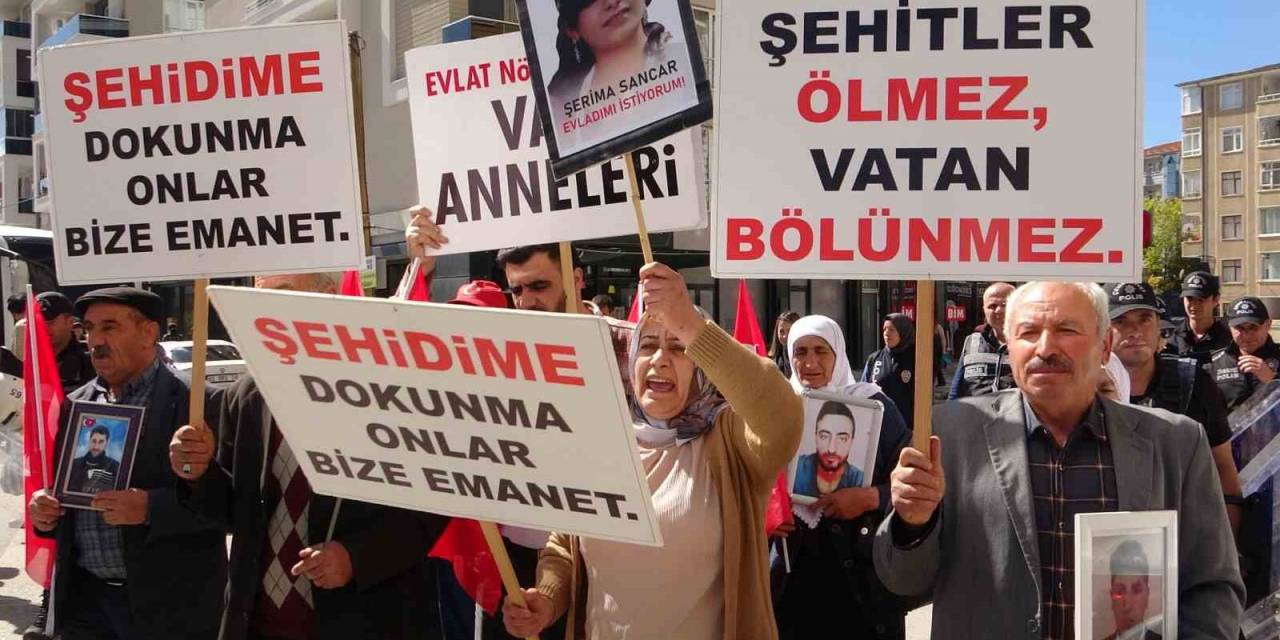 Evlat Nöbetindeki Anne Nazlı Sancar: “Teröristler Yine Gerçek Yüzünü Gösterdi. Gençlerimiz Pkk’ya, Hdp’ye İnanmasınlar"