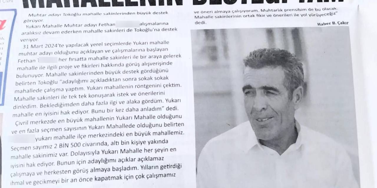 Haberin Altına Yapılan Yorumu Beğenmeyen Muhtar Adayı Dehşet Saçtı