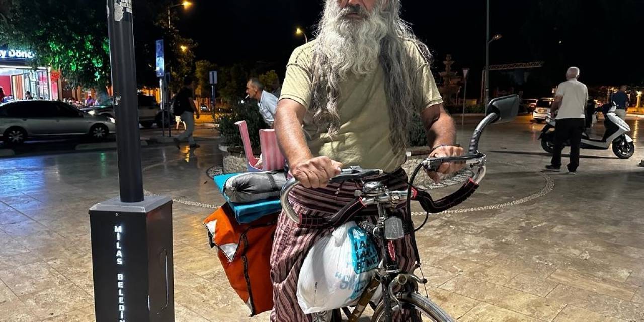 60 Yıllık Bisikletle Bin 200 Kilo Metre Yol Geldi