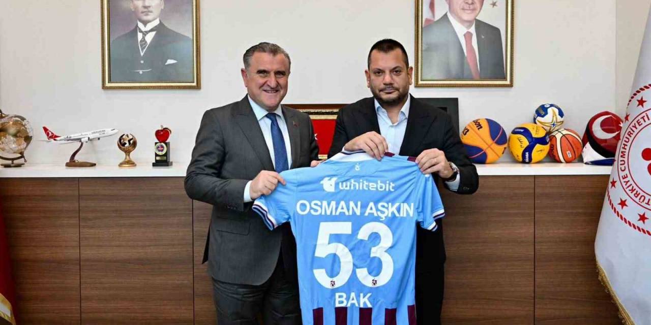 Trabzonspor Başkanı Ertuğrul Doğan, Bakan Bak’ı Ziyaret Etti