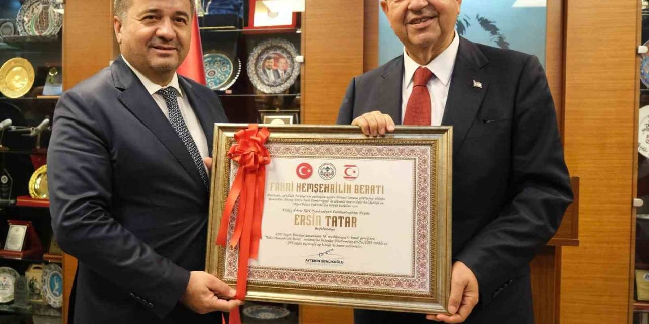 Kktc Cumhurbaşkanı Tatar Giresun’un Fahri Hemşehrisi Oldu