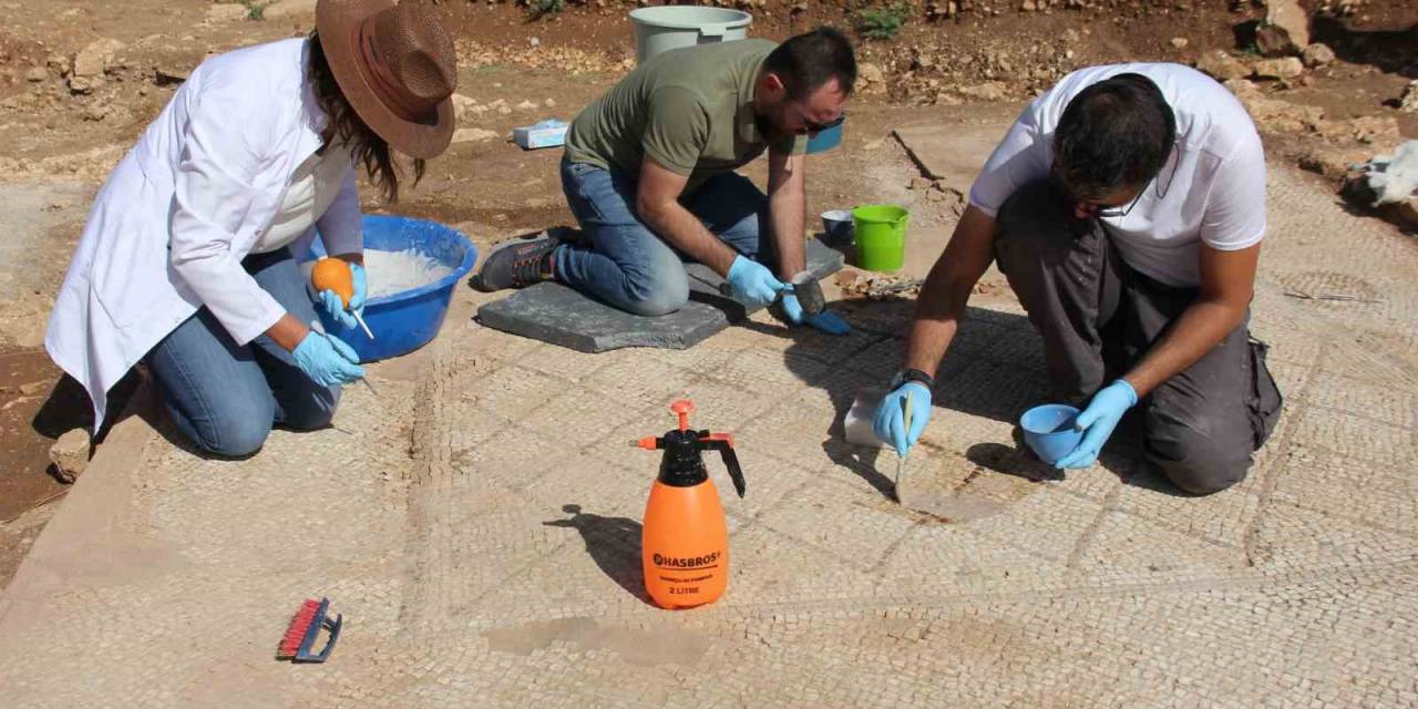 Bin 700 Yıllık Mozaikte Restorasyon Ve Konservasyon Çalışması Başladı