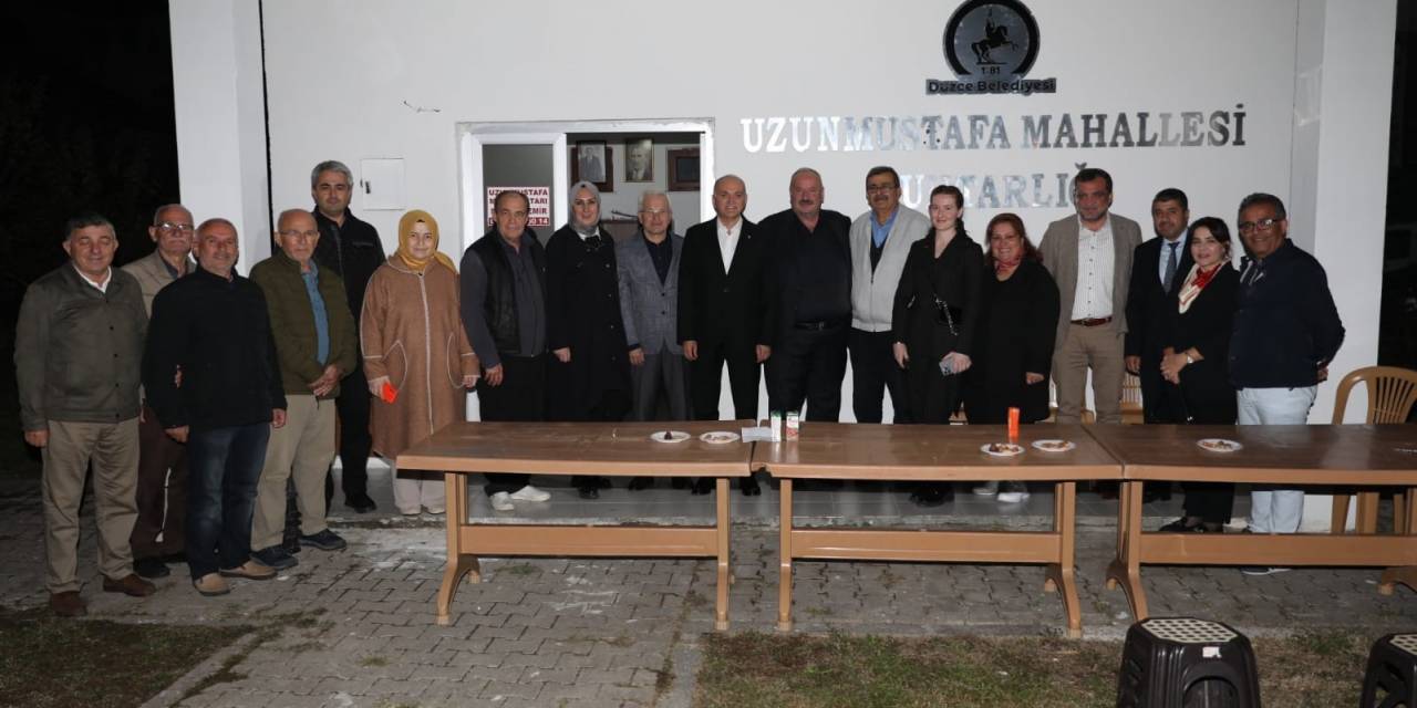 Başkan Özlü Mahalle Halkını Dinliyor