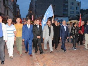 Sinop’ta Ülkü Ocaklarından Teröre Tepki Yürüyüşü