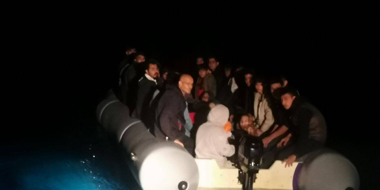 Ayvalık’ta 43 Göçmen Sahil Güvenlik’ten Kaçamadı