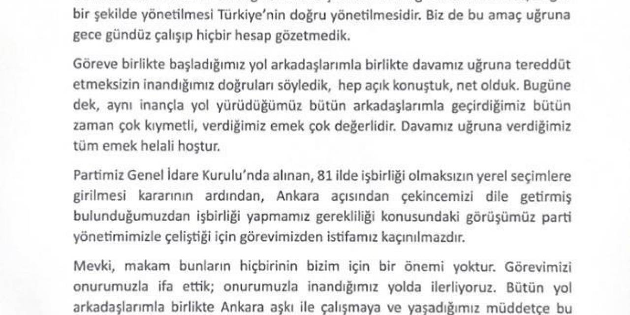 İyi Parti Ankara İl Başkanı Faruk Köylüoğlu İstifa Etti