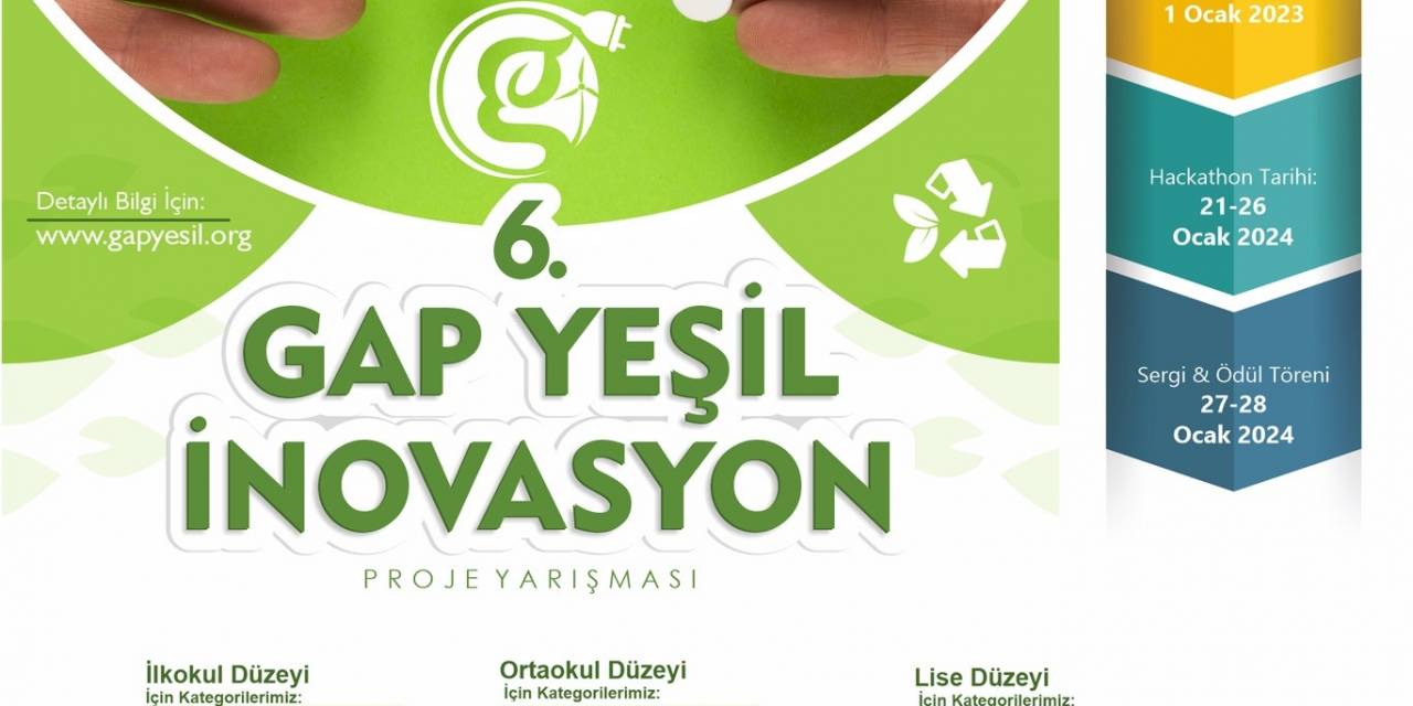 6’ncı Gap Yeşil İnovasyon Proje Yarışması Başvuruları Başladı