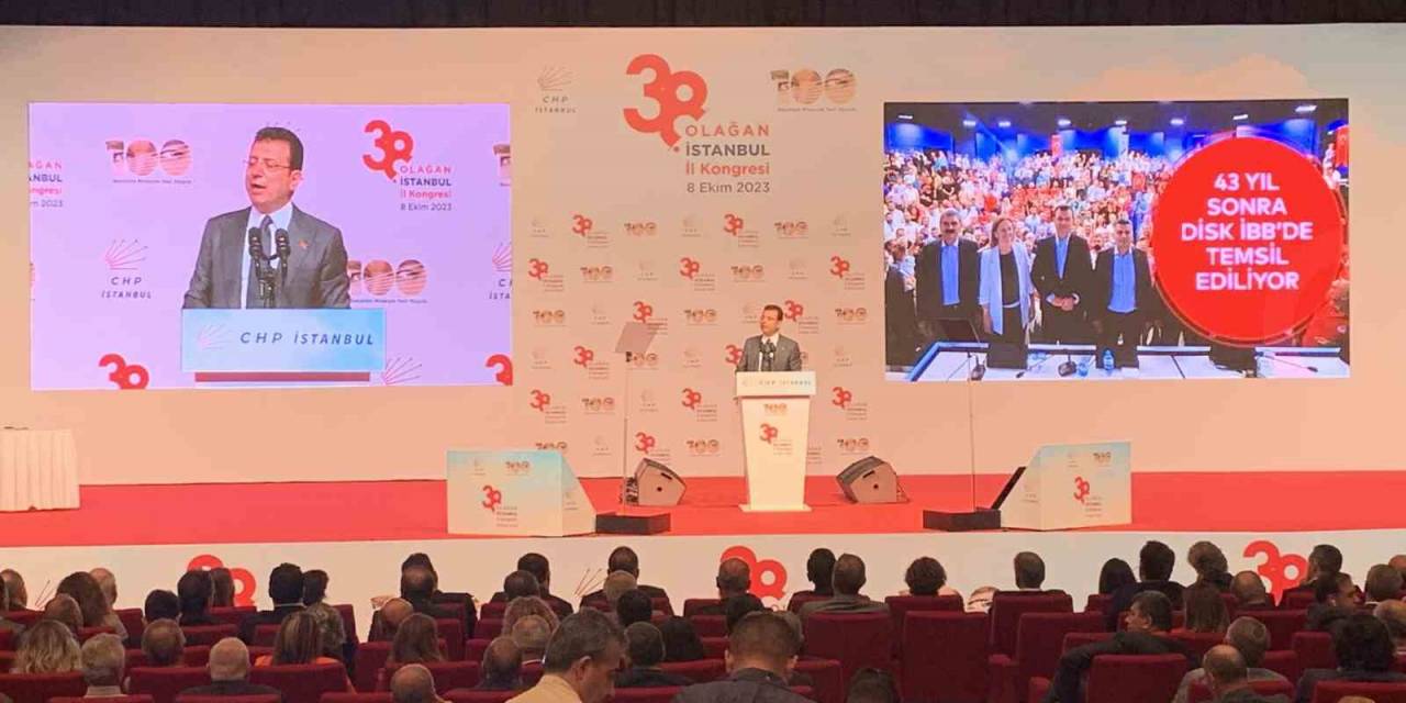 Chp İstanbul İl Kongresi’nde İmamoğlu’ndan "Yenilenme" Mesajı