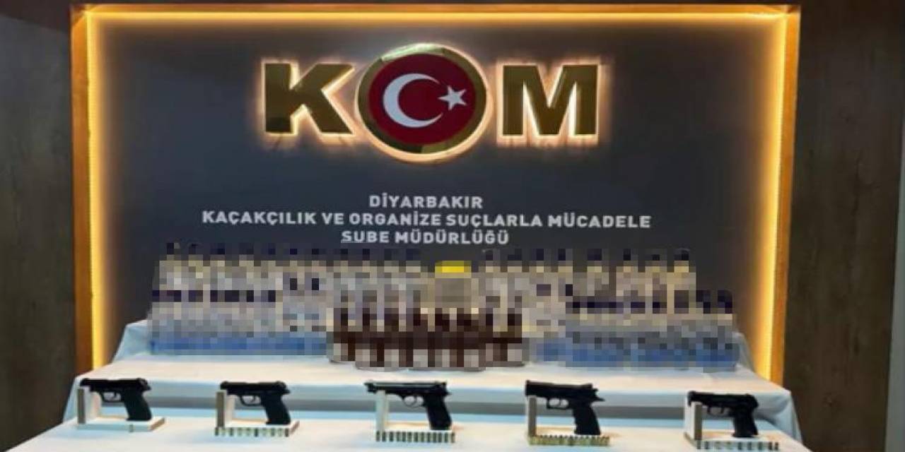 Diyarbakır’da 127 Adet Tabanca Ve Binlerce Kaçak Ürün Ele Geçirildi