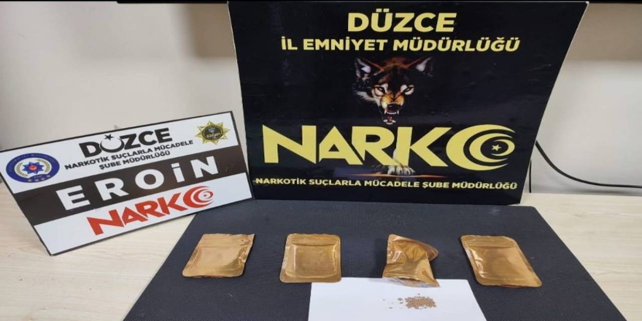 Otoyolda Durdurulan Araçta Eroin Ele Geçirildi