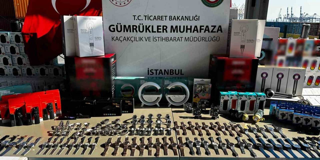 Ambarlı Limanı’nda  21 Milyon Lira Değerinde Kaçak Eşya Ele Geçirildi