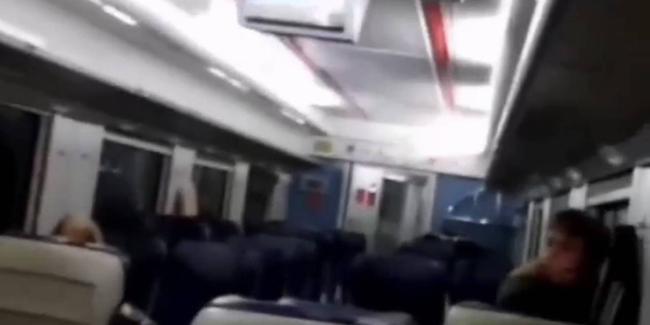 Yolcu Treninin Elektrik Aksamında Yangın Çıktı