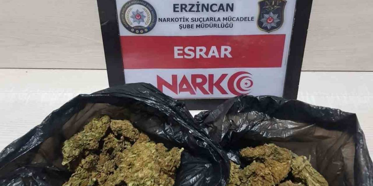 Erzincan’da 75.40 Gram Esrar Ele Geçirildi