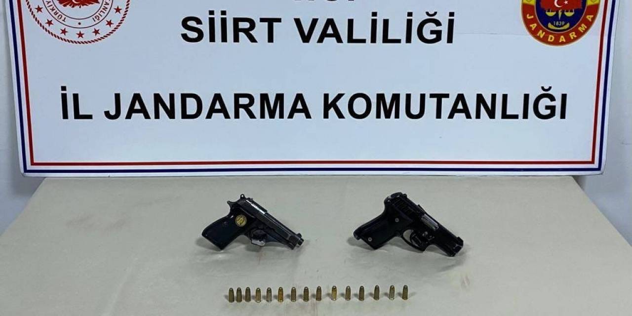 Siirt’te Silah Ve Mühimmat Kaçakçısı Yakalandı