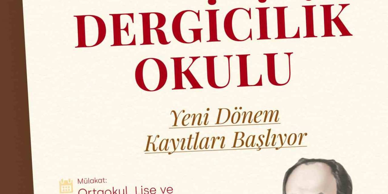 Asım Gültekin Dergicilik Okulu Başlıyor