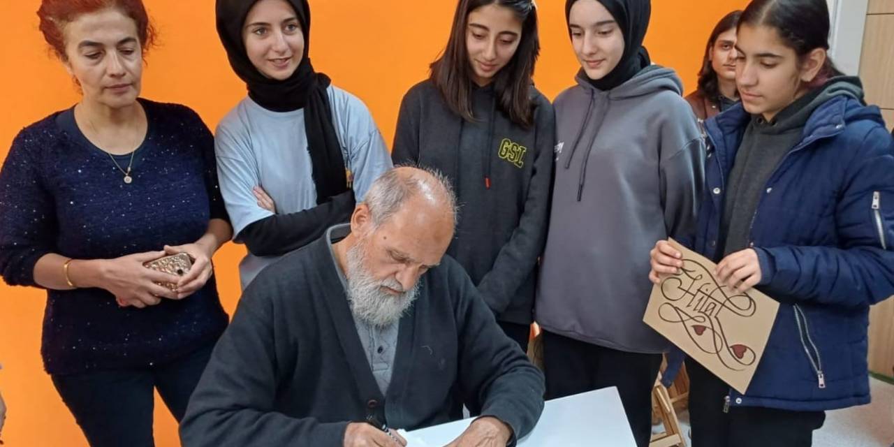 Güzel Sanatlar Lisesi Hattat Mustafa Antika’yı Ağırladı